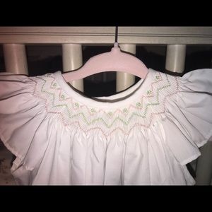 Smocked newborn bubble